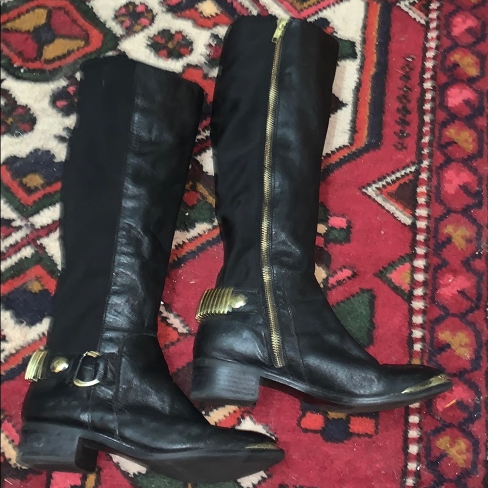 STEVE black boots 7W